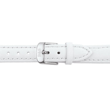 White Leather Strap & Silver Buckle watch straps Brother & Sisters